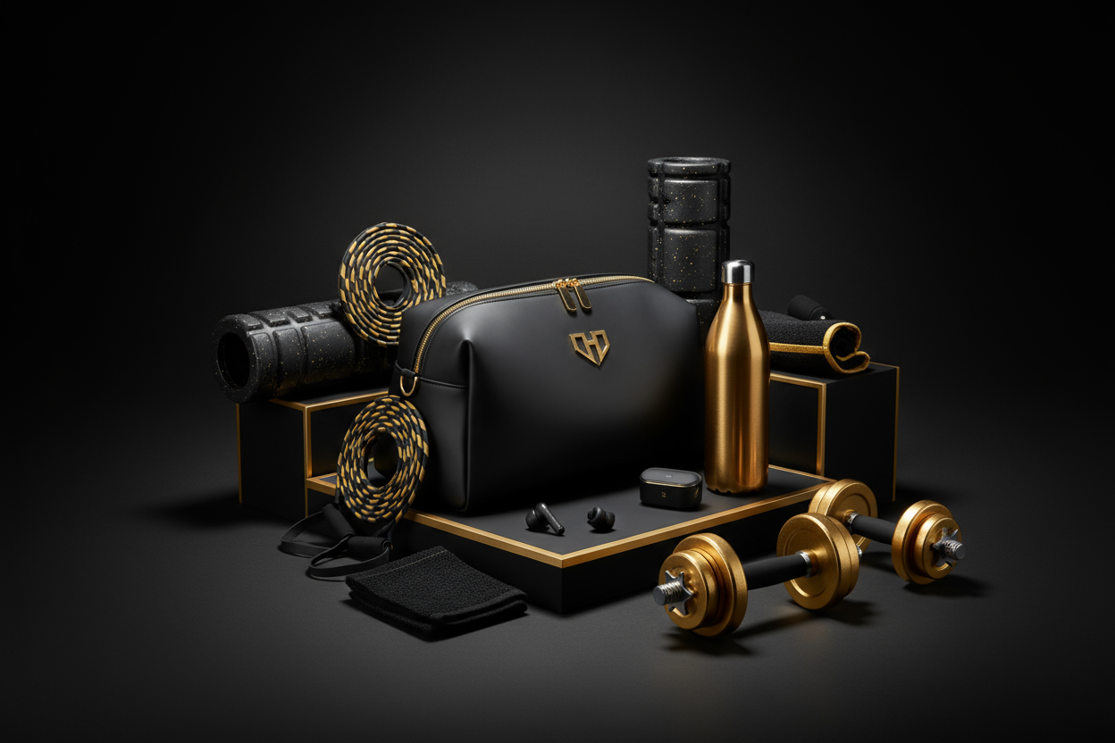 Gym Elevate Package in gold and black